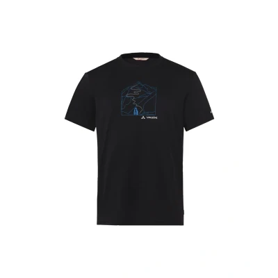 Afbeelding van Vaude Tshirt print, Heren, Maat: Small, Black