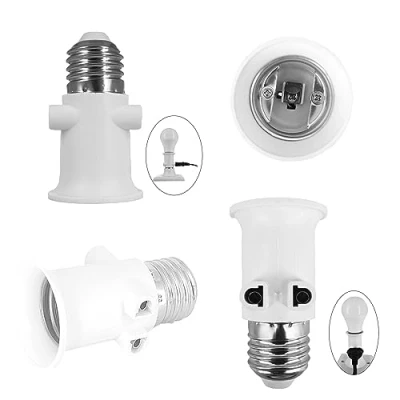 Afbeelding van YinzPlus 2 stuks per verpakking E27 stopcontact en type Europa in 1