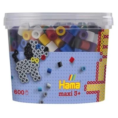 Afbeelding van Hama Perlen 8570 Maxi Tub 600 Beads Mix 00