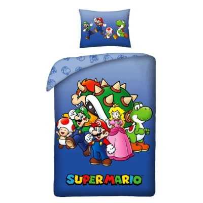 Afbeelding van Super Mario Dekbedovertrek Team 8721122782200