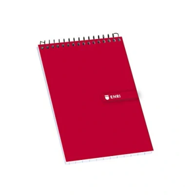Afbeelding van Schrijfblok ENRI Rood 80 Lakens 4 mm (10 Stuks)