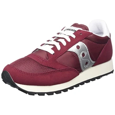 Afbeelding van Saucony Jazz Original Vintage Sportschoenen voor heren, bordeauxrood zilver, 46.5 EU
