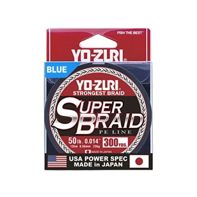 Afbeelding van Yo Zuri Superbraid 300 yd drijvende vlecht, blauw, 20 pond