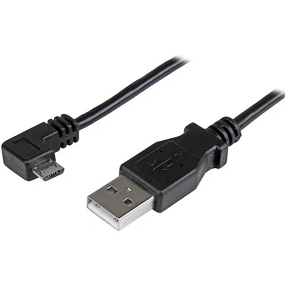 Afbeelding van StarTech.com USBAUB2MRA USB kabel 2.0 A (m) naar haaks micro 2 m