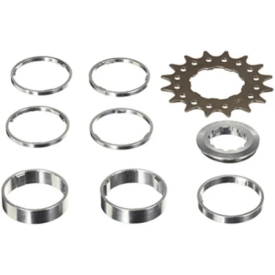 Afbeelding van Point Ritzel single speed, Cr mo staal, aluminium, set afstandsringen 4 x 3 mm / 1 5 2 10