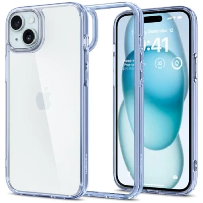 Afbeelding van Spigen Ultra Hybrid Case Compatibel met iPhone 15 hoesje Sky Crystal