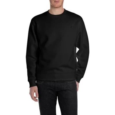 Afbeelding van Replay Basic sweatshirt voor heren, ronde hals, 098 Black, 3XL