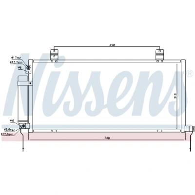 Afbeelding van Nissens Airco condensor 940164