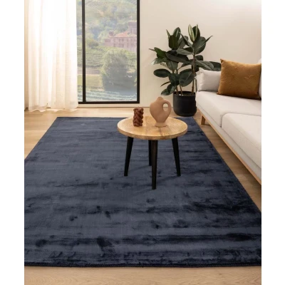 Afbeelding van Viscose Vloerkleed Pearl Marineblauw 80x150 Cm