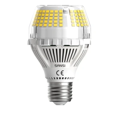 Afbeelding van SANSI 35W (Vervangt 300W) E27 LED Lamp, 5000 Lumen 5000K Daglichtwit, Super Felle Energiebesparende A19 Lamp met 270 Stralingshoek voor Kantoor, Werkplaats, Garage, Niet Dimbaar