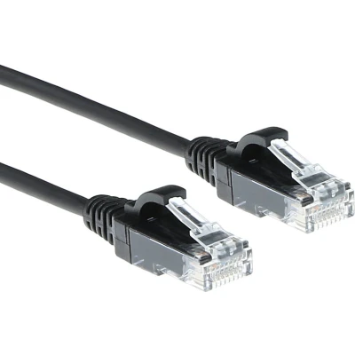 Afbeelding van Netwerkkabel Cat6 U/UTP 1.5 meter (100% koper, LSZH, Slimline, Zwart)