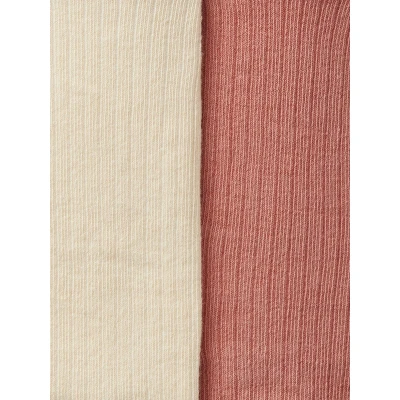 Afbeelding van Vertbaudet Set met 2 paar maillots in geribd tricot voor babymeisje