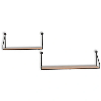 Afbeelding van MIRRORS AND MORE Decoratief wandrek DANA (2 delig)