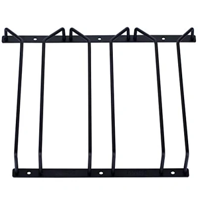 Afbeelding van Dianoo Wijnglashouder, Stemware Rack, Wijnglasrek Onder Kast met Schroeven, 27cm 3 Rijen Zwart