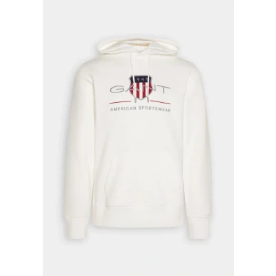 Afbeelding van GANT REG Archive Shield Hoodie, Heren, Maat: XXL, Eggshell