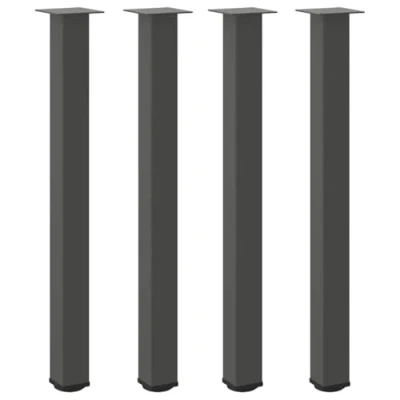 Afbeelding van vidaXL Salontafelpoten 4 st 90 92 cm staal antraciet