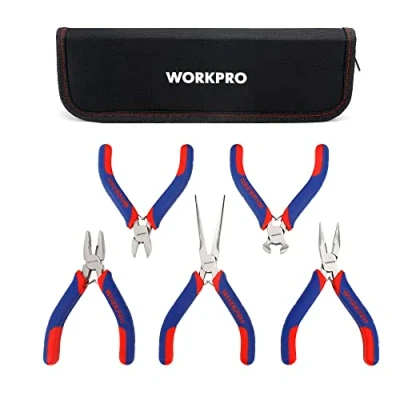 Afbeelding van WORKPRO W001305 Mini precisie tangen set, sieradentangen 5 delig