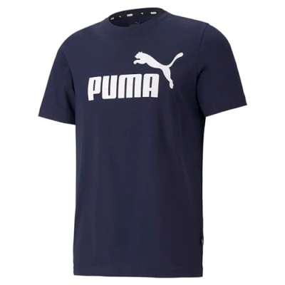 Afbeelding van Puma LOGO TEE Tshirt print, Heren, Maat: XXL, Peacoat