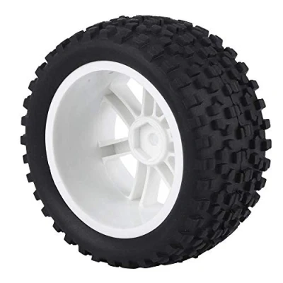Afbeelding van 4 stuks RC Racing Tire, 1/10 vrachtwagenwiel rubberen band voor auto ZD Buggy (wit)