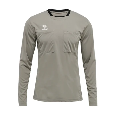 Afbeelding van Hummel Referee Chevron Jersey L/S Sport Tshirt, Heren, Maat: XXL, Steeple gray