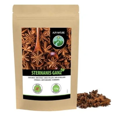 Afbeelding van steranijs heel (125g), hele capsules, 100% natuurlijk, thee natuurlijk zonder toevoegingen