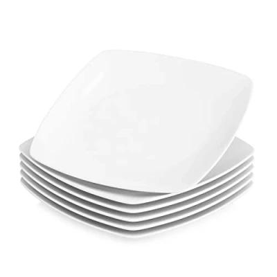 Afbeelding van MALACASA, Series Julia, 6 delige set KLEIN plat bord porseleinen dinerbord voor personen