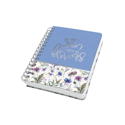 Afbeelding van 2x Notitieboek Jolie A5 spir. MISTY MEADOWS punt gelijnd 240pag 120gr