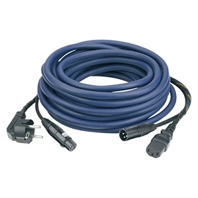 Afbeelding van DAP FP0810 Schuko/XLR F IEC/XLR m 10 AUDIO voeding /signaalkabel