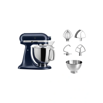 Afbeelding van KitchenAid Keukenmachine Artisan kantelbare kop ink blue 4.8 liter 5KSM175PSEIB