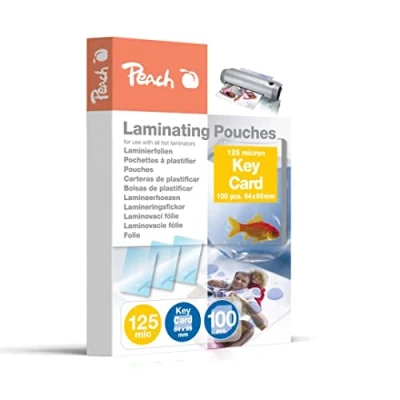 Afbeelding van Peach PP525 09 lamineerfolie Key Card, 64 x 99 mm, 100 stuks, 125 mic