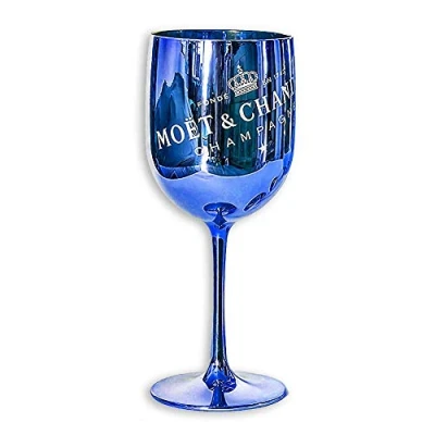 Afbeelding van Moët &amp; Chandon Ice Imperial kunststof acryl champagnebril Blauw