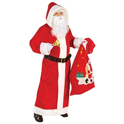 Afbeelding van Widmann Kerst &amp; Oud Nieuw Kostuum Santa Claus Kerstmanjas XL Rood Verkleedkleding