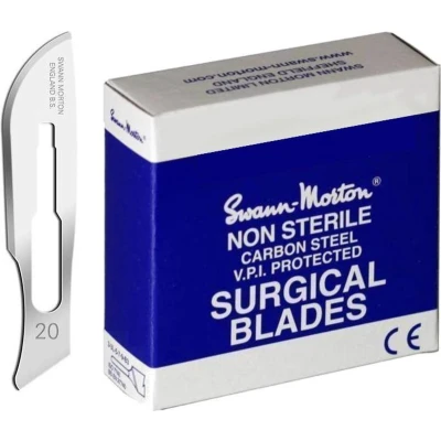 Afbeelding van Mes Swann Morton Non Steriel Blauw Div. Maten