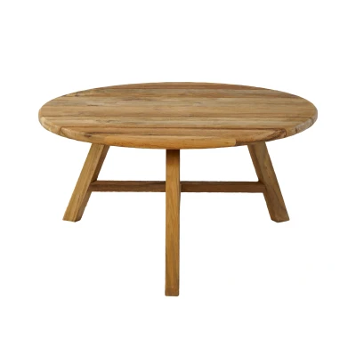 Afbeelding van Sens Line Woody Teak Sidetable Ø80 Cm FSC Recycled