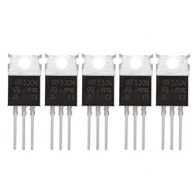 Afbeelding van HUABAN 5 stuks IRF530NPBF IRF530N IRF530 Vdss=100V Rds(on)=0,127 Ohm Id=18A TO220 Power N Channel MOSFET transistor