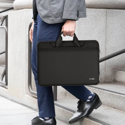 Afbeelding van Tech Protect Pocket Tas Laptop Hoes 15 16 Voor Macbook Pro Sluiting