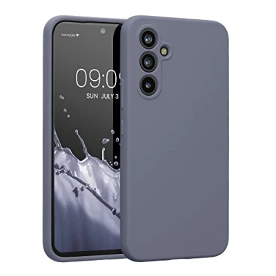 Afbeelding van kwmobile telefoonhoesje geschikt voor Samsung Galaxy A54 5G TPU backcover met siliconen coating Smartphone case in lavendelgrijs mat