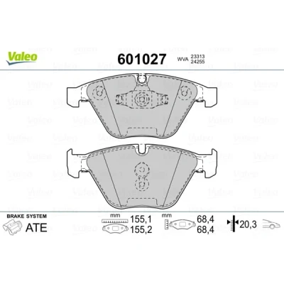 Afbeelding van Valeo Remblokset 601027