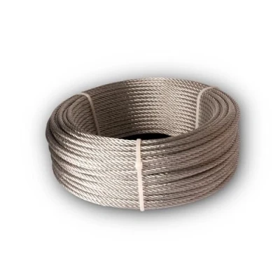 Afbeelding van Chapuis Hefkabel hard verzinkt staal indicatieve werkbelasting 105 kg Diameter 3 mm Lengte 100 m