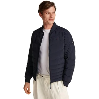 Afbeelding van Tommy Hilfiger MIX Quilt Winterjas, Heren, Maat: Small, Desert sky