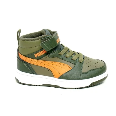 Afbeelding van PUMA Rebound V6 MID WTR AC+ PS Sneaker, Dark Olive Maple Syroop Olive, 21 EU, EU