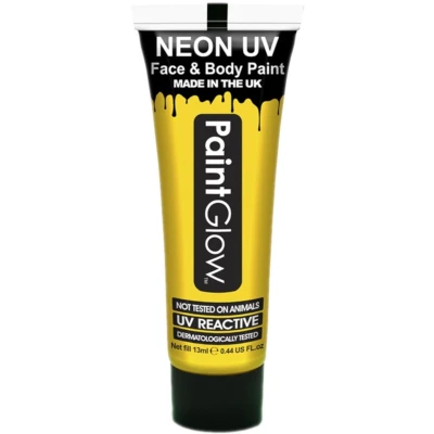 Afbeelding van Neon Face &amp; Body Paint 10 ml Geel UV Glow