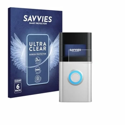 Afbeelding van Savvies Screenprotector voor Ring Video Doorbell 3 Plus Folie Beschermfolie transparant (6 Stuks)