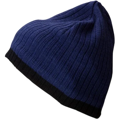 Afbeelding van Myrtle Beach Unisex Gebreide Muts (Blauw/Zwart)