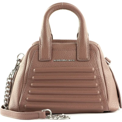 Afbeelding van MANDARINA DUCK Leren Handtas Schoudertas I Con Crossover Balsamic Mauve