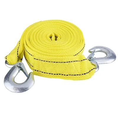 Afbeelding van Sleepkabel, Qiilu 4 meter belasting 5 ton sleepriem, sleepkabel met haken Emergency Vehicle Tool