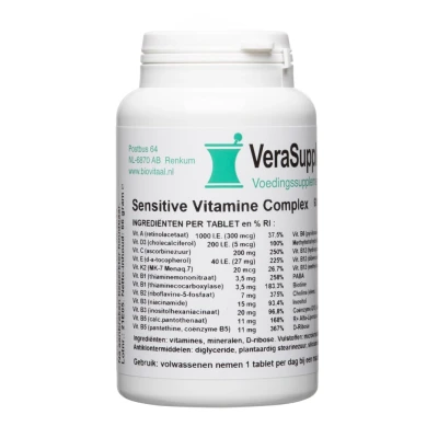 Afbeelding van VeraSupplements Sensitive Vitamine Complex Tabletten 60TB