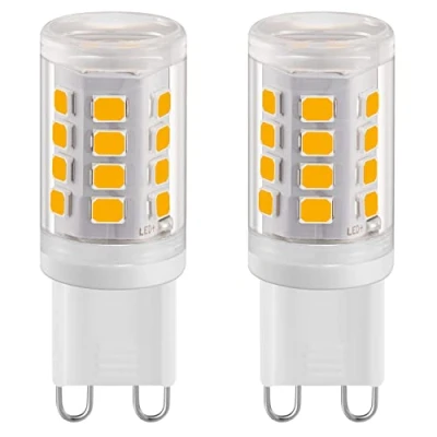 Afbeelding van Euxper G9 LED lampen, 2 W, warmwit, 2700 K, 280 lm, komt overeen met 28 W halogeenlamp, ledlampen voor huisverlichting, flikkervrij, AC 220 240 V, stuks