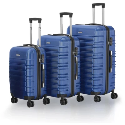 Afbeelding van Harde Kofferset Rome 3 Delig ABS Blauw