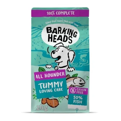 Afbeelding van Barking Heads Droog hondenvoer Fish &#039;n&#039; Delish 100% natuurlijke zalm en forel met hypoallergene ingrediënten, graanvrij recept, 2 kg